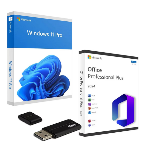 Licenta Microsoft Windows 11 Pro + Office 2024 Pro Plus, USB