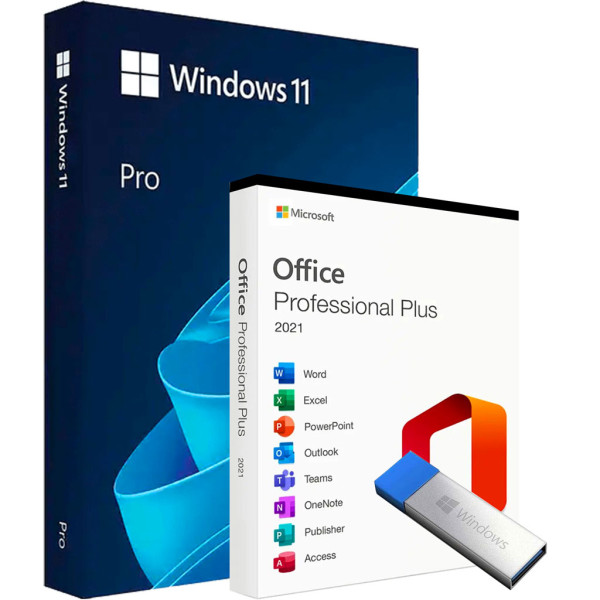Windows 11 Pro USB si Licenta Office 2021 Pro Plus