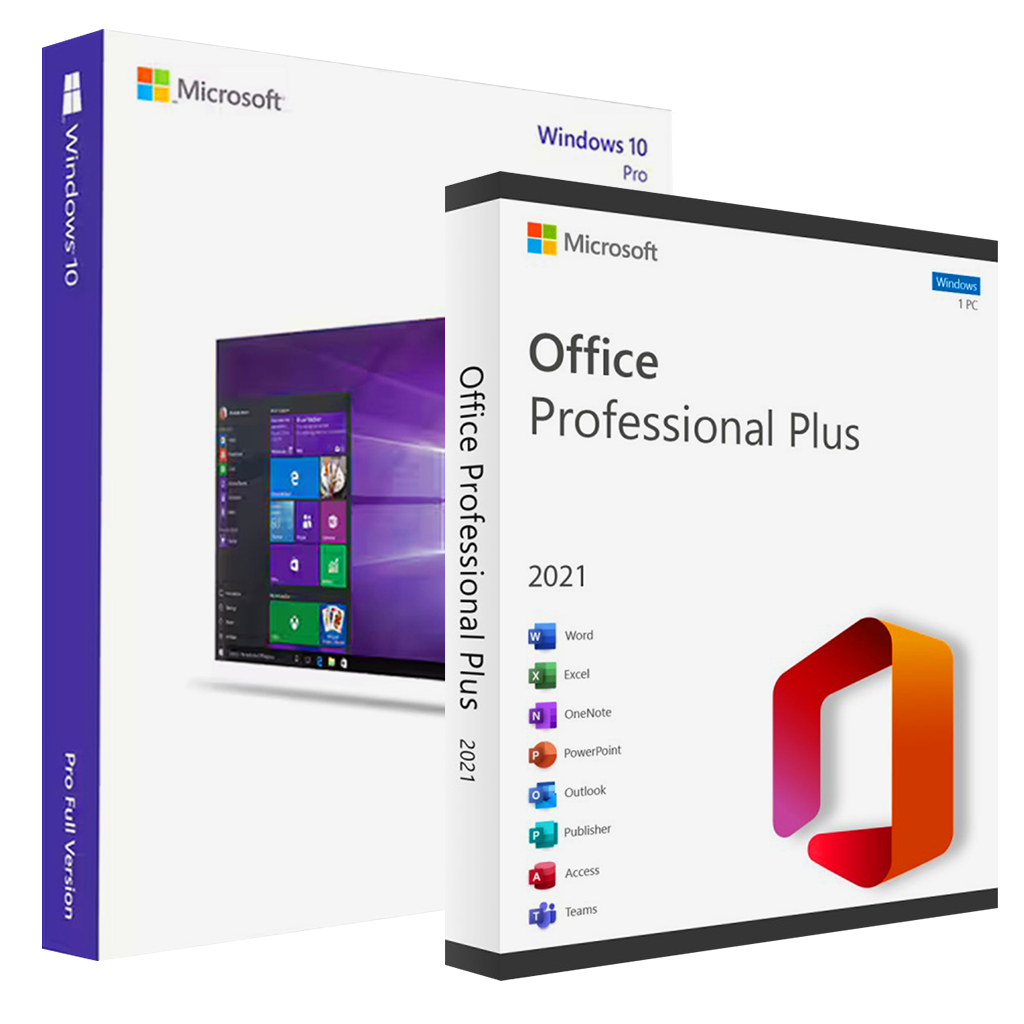 Windows 10 Pro + Office 2021 Pro Plus Pachet | Pret Mai Bun